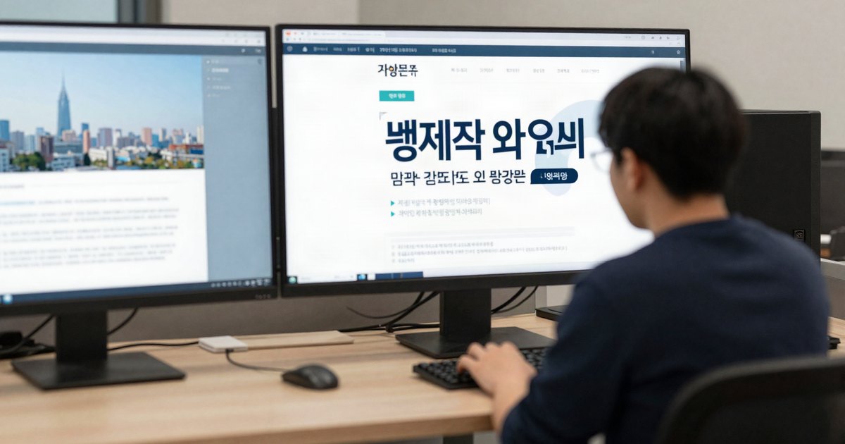 남양주 홈페이지제작 작업 화면