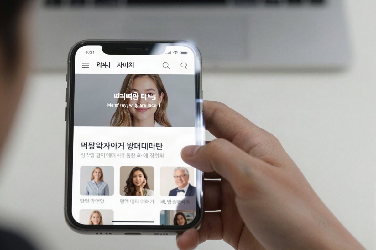 모바일 화면 확인
